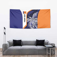 Personalised PNG New Ireland Tapestry Bird of Paradise Tattoo Flag Motif LT9 - Polynesian Pride