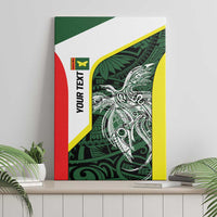 Personalised PNG Oro Province Canvas Wall Art Bird of Paradise Tattoo Flag Motif LT9 - Polynesian Pride