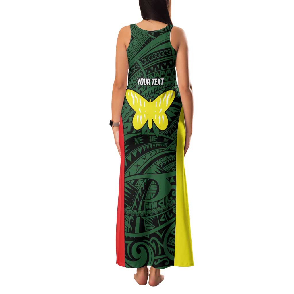 Personalised PNG Oro Province Family Matching Tank Maxi Dress and Hawaiian Shirt Bird of Paradise Tattoo Flag Motif LT9 - Polynesian Pride
