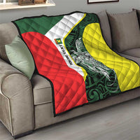 Personalised PNG Oro Province Quilt Bird of Paradise Tattoo Flag Motif LT9 - Polynesian Pride