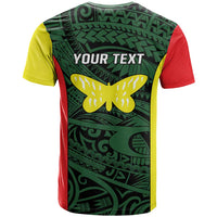 Personalised PNG Oro Province T Shirt Bird of Paradise Tattoo Flag Motif LT9 - Polynesian Pride