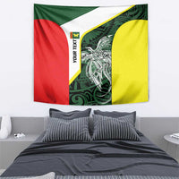 Personalised PNG Oro Province Tapestry Bird of Paradise Tattoo Flag Motif LT9 - Polynesian Pride
