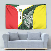 Personalised PNG Oro Province Tapestry Bird of Paradise Tattoo Flag Motif LT9 - Polynesian Pride