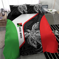Personalised PNG Southern Highlands Province Bedding Set Bird of Paradise Tattoo Flag Motif LT9 - Polynesian Pride