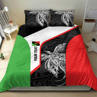 Personalised PNG Southern Highlands Province Bedding Set Bird of Paradise Tattoo Flag Motif LT9 - Polynesian Pride