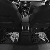 Personalised PNG Southern Highlands Province Car Mats Bird of Paradise Tattoo Flag Motif LT9 Set 2pcs - Back Red - Polynesian Pride