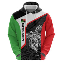 Personalised PNG Southern Highlands Province Hoodie Bird of Paradise Tattoo Flag Motif LT9 - Polynesian Pride
