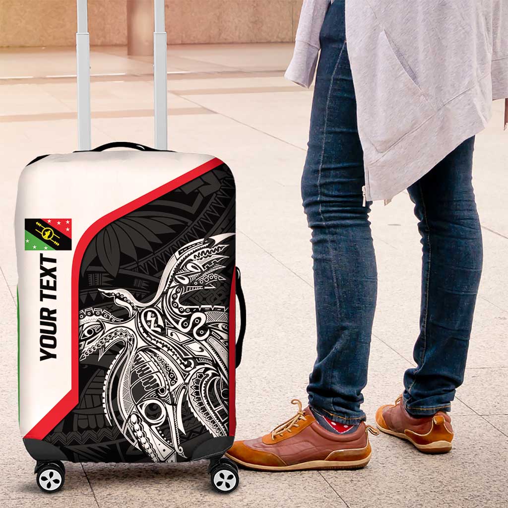 Personalised PNG Southern Highlands Province Luggage Cover Bird of Paradise Tattoo Flag Motif - Polynesian Pride