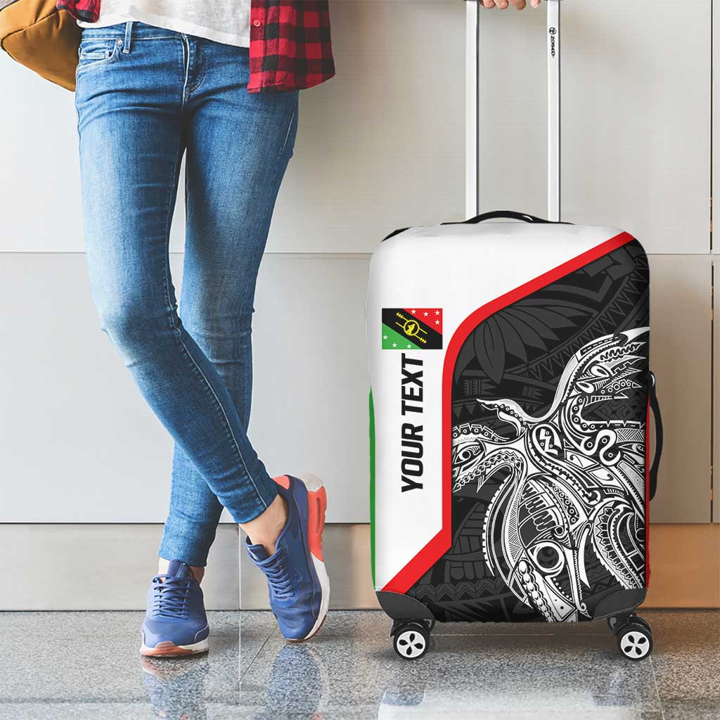 Personalised PNG Southern Highlands Province Luggage Cover Bird of Paradise Tattoo Flag Motif LT9 - Polynesian Pride
