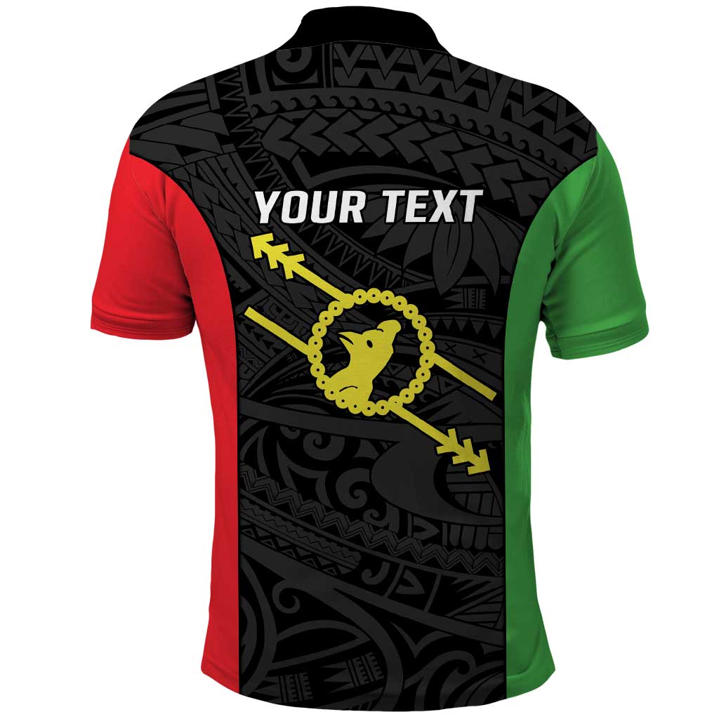 Personalised PNG Southern Highlands Province Polo Shirt Bird of Paradise Tattoo Flag Motif LT9 - Polynesian Pride