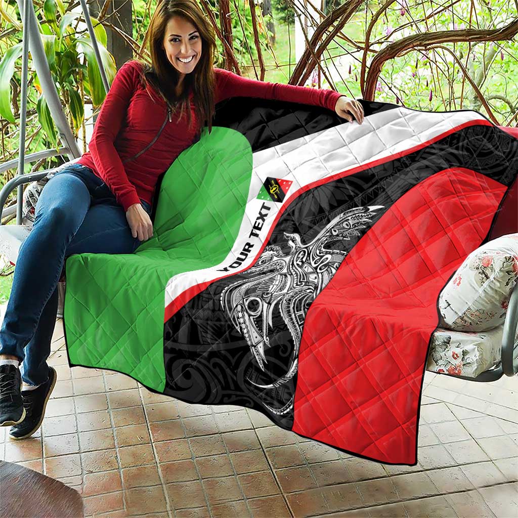 Personalised PNG Southern Highlands Province Quilt Bird of Paradise Tattoo Flag Motif LT9 - Polynesian Pride