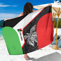 Personalised PNG Southern Highlands Province Sarong Bird of Paradise Tattoo Flag Motif LT9 One Size 44 x 66 inches Red - Polynesian Pride