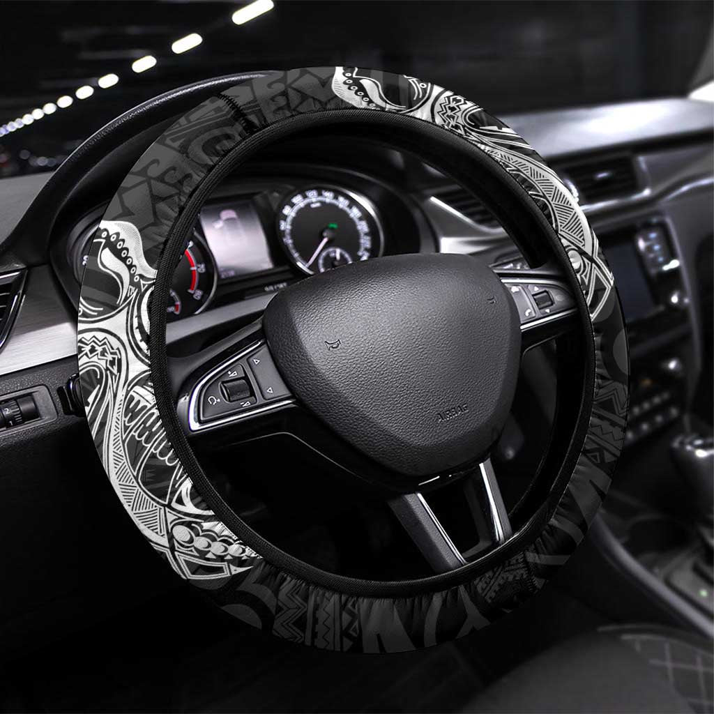 PNG Southern Highlands Province Steering Wheel Cover Bird of Paradise Tattoo Flag Motif LT9 Universal Fit Red - Polynesian Pride