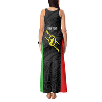 Personalised PNG Southern Highlands Province Tank Maxi Dress Bird of Paradise Tattoo Flag Motif LT9 - Polynesian Pride