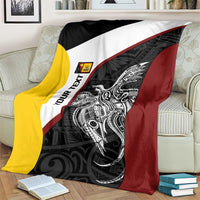 Personalised PNG Western Province Blanket Bird of Paradise Tattoo Flag Motif LT9 - Polynesian Pride