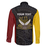Personalised PNG Western Province Family Matching Summer Maxi Dress and Hawaiian Shirt Bird of Paradise Tattoo Flag Motif LT9 - Polynesian Pride