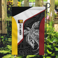 Personalised PNG Western Province Garden Flag Bird of Paradise Tattoo Flag Motif LT9 Garden Flag Red - Polynesian Pride