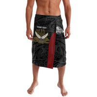 Personalised PNG Western Province Lavalava Bird of Paradise Tattoo Flag Motif LT9 Red - Polynesian Pride