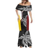 Personalised PNG Western Province Mermaid Dress Bird of Paradise Tattoo Flag Motif LT9 - Polynesian Pride