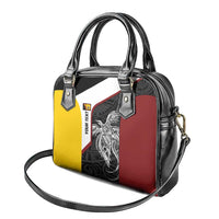 Personalised PNG Western Province Shoulder Handbag Bird of Paradise Tattoo Flag Motif LT9 - Polynesian Pride