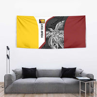 Personalised PNG Western Province Tapestry Bird of Paradise Tattoo Flag Motif LT9 - Polynesian Pride