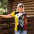 Personalised PNG Western Province Women Polo Shirt Bird of Paradise Tattoo Flag Motif - Polynesian Pride