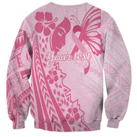 Pacific Girl and Butterfly Cancer Ribbon Personalised Sweatshirt