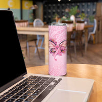 Faith Hope Love Butterfly Ribbon Personalised Skinny Tumbler LT9 - Polynesian Pride