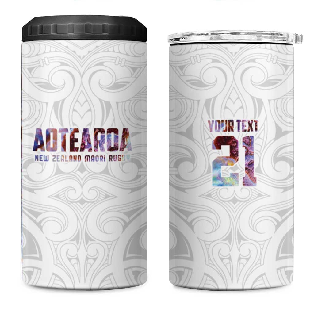 Custom New Zealand Aotearoa 4 in 1 Can Cooler Tumbler Pink Maori Paua Shell Indigenous LT9 One Size: 16 oz Pink - Polynesian Pride