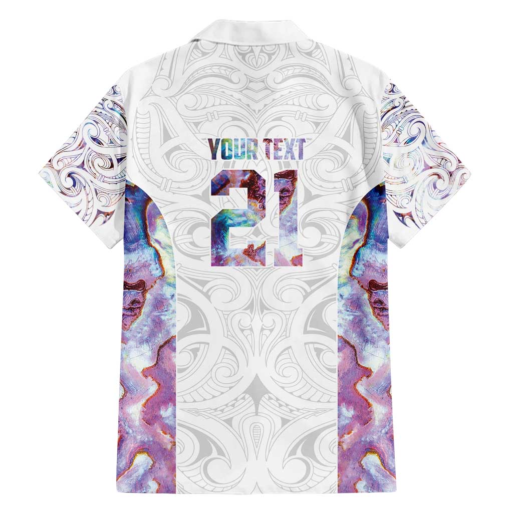 Custom New Zealand Aotearoa Family Matching Summer Maxi Dress and Hawaiian Shirt Pink Maori Paua Shell Indigenous LT9 - Polynesian Pride