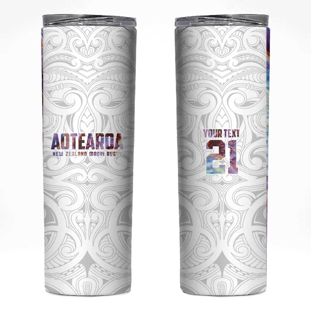 Custom New Zealand Aotearoa Skinny Tumbler Pink Maori Paua Shell Indigenous LT9 Pink - Polynesian Pride