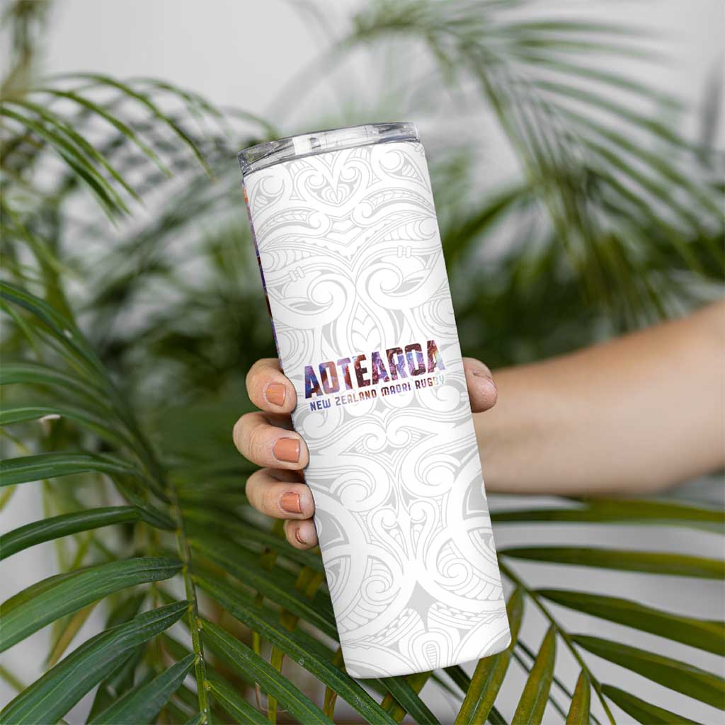 Custom New Zealand Aotearoa Skinny Tumbler Pink Maori Paua Shell Indigenous LT9 - Polynesian Pride