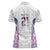 Custom New Zealand Aotearoa Women Polo Shirt Pink Maori Paua Shell Indigenous - Polynesian Pride