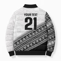 2026 Autumn Rugby Nations Fiji Custom Bomber Puffer Jacket Fijian Tapa Tribal Lauhala Inspired LT9 - Polynesian Pride
