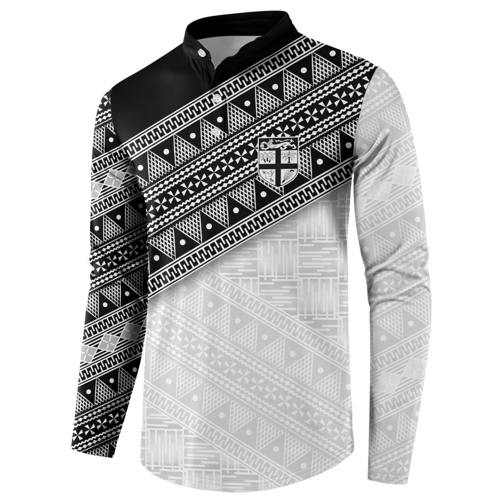 2026 Autumn Rugby Nations Fiji Custom Button Sweatshirt Fijian Tapa Tribal Lauhala Inspired LT9 - Polynesian Pride