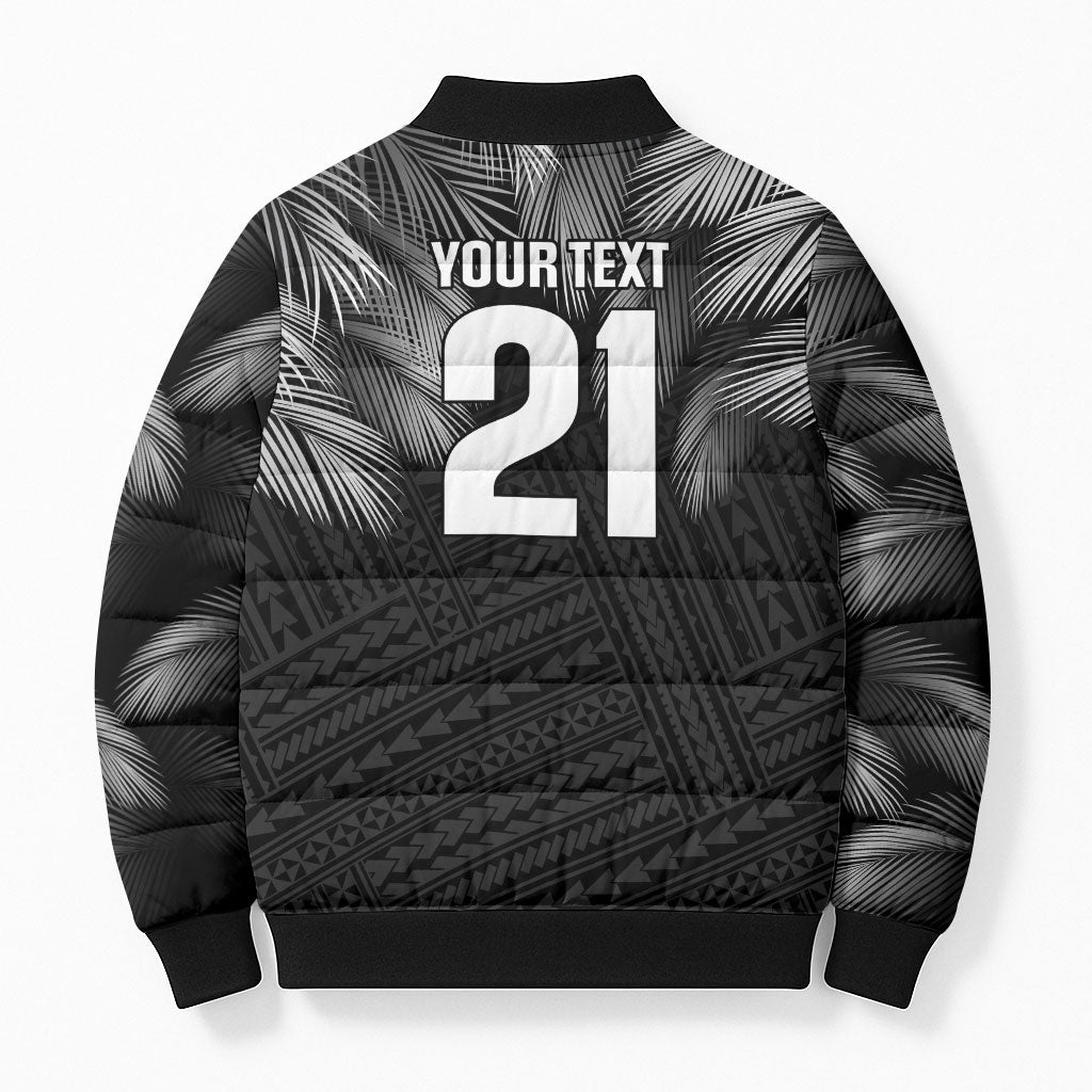 2026 Autumn Rugby Nations Fiji Custom Bomber Puffer Jacket Fijian Palm Leaf Tapa Tribal Inspired LT9 - Polynesian Pride