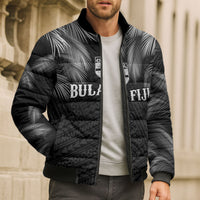 2026 Autumn Rugby Nations Fiji Custom Bomber Puffer Jacket Fijian Palm Leaf Tapa Tribal Inspired LT9 - Polynesian Pride