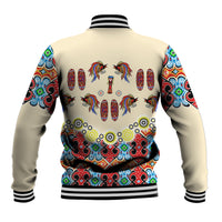 Papua Batik Motif Bird Of Paradise and Native Papuan Shield Baseball Jacket LT9 - Polynesian Pride