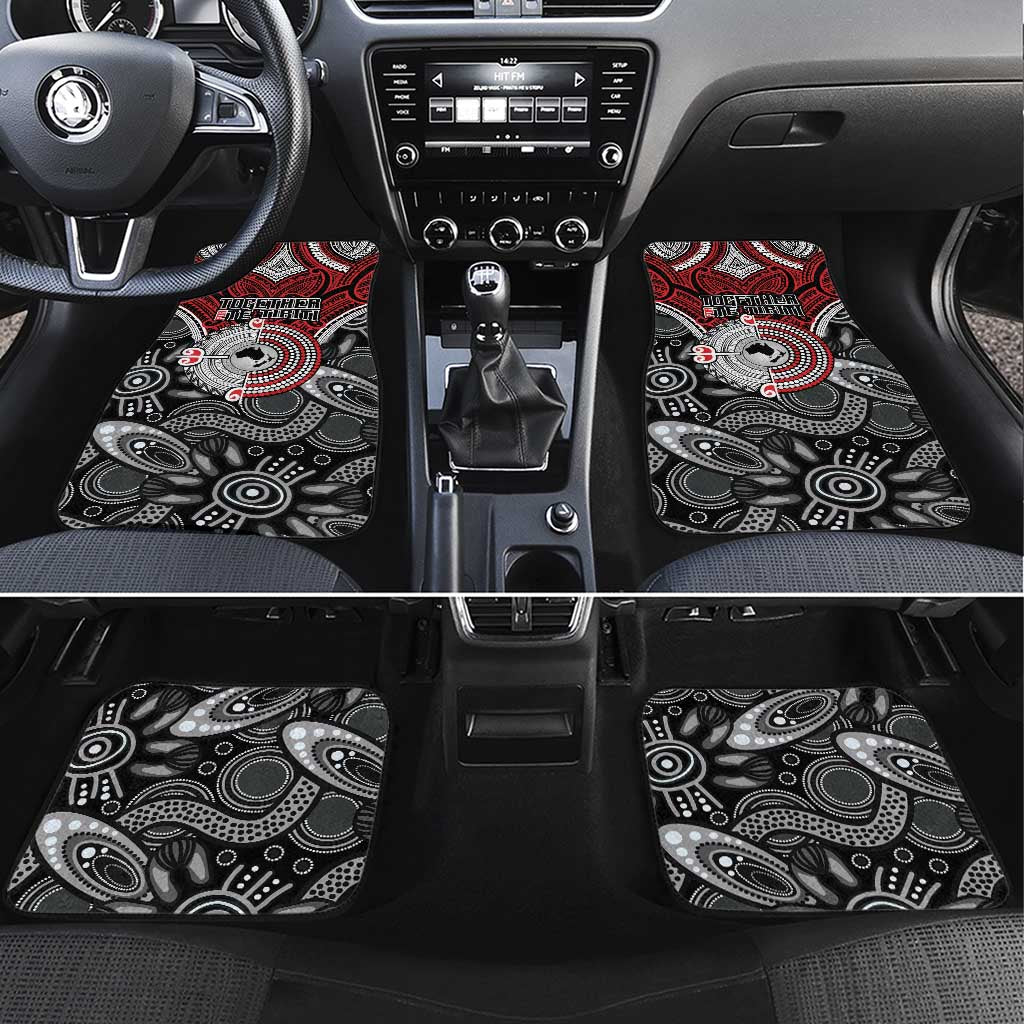 Aotearoa and Australia Car Mats New Zealand Honour The Treaty Ake!Ake!Ake! LT9 Set 4pcs Red - Polynesian Pride