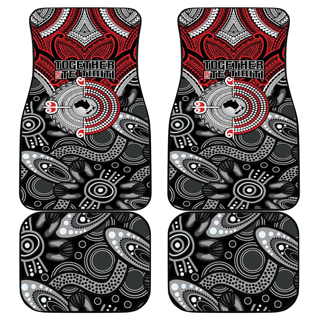 Aotearoa and Australia Car Mats New Zealand Honour The Treaty Ake!Ake!Ake! LT9 - Polynesian Pride