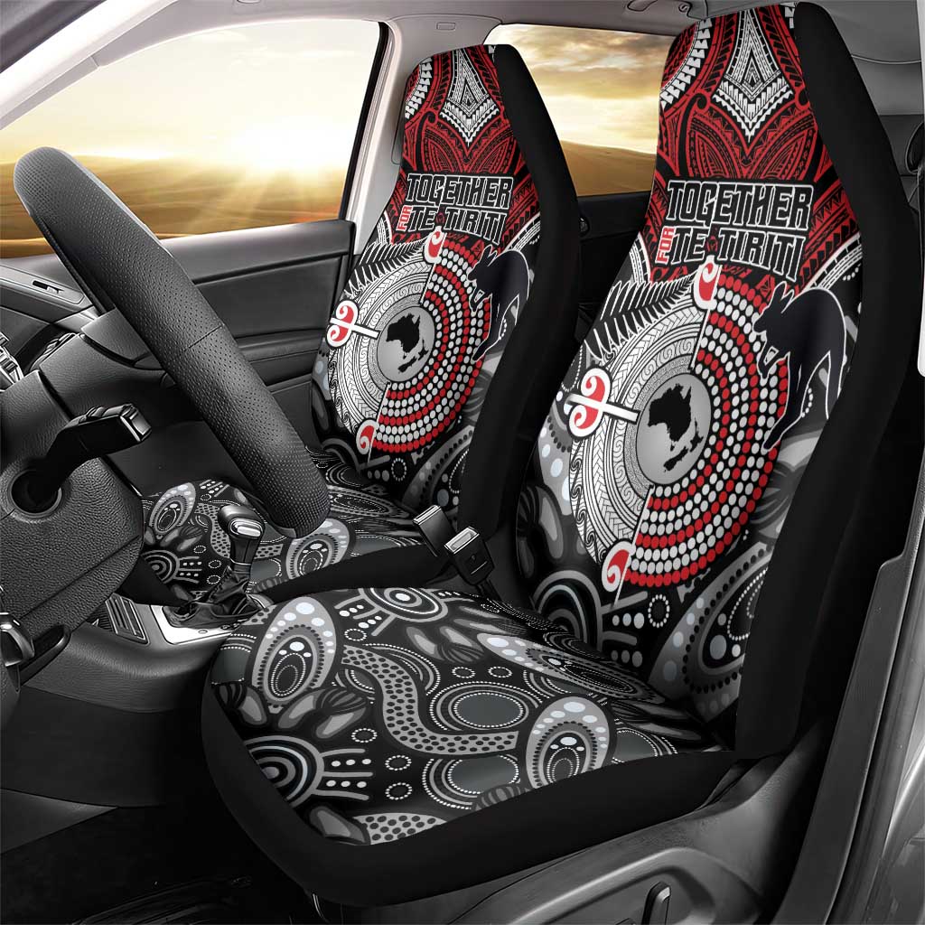 Aotearoa and Australia Car Seat Cover New Zealand Honour The Treaty Ake!Ake!Ake! LT9 - Polynesian Pride