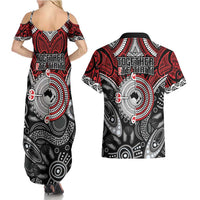 Aotearoa and Australia Couples Matching Summer Maxi Dress and Hawaiian Shirt New Zealand Honour The Treaty Ake!Ake!Ake! LT9 - Polynesian Pride