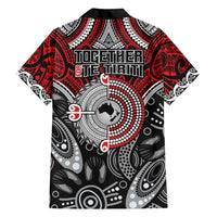 Aotearoa and Australia Family Matching Long Sleeve Bodycon Dress and Hawaiian Shirt New Zealand Honour The Treaty Ake!Ake!Ake! LT9 - Polynesian Pride