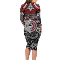 Aotearoa and Australia Family Matching Long Sleeve Bodycon Dress and Hawaiian Shirt New Zealand Honour The Treaty Ake!Ake!Ake! LT9 - Polynesian Pride