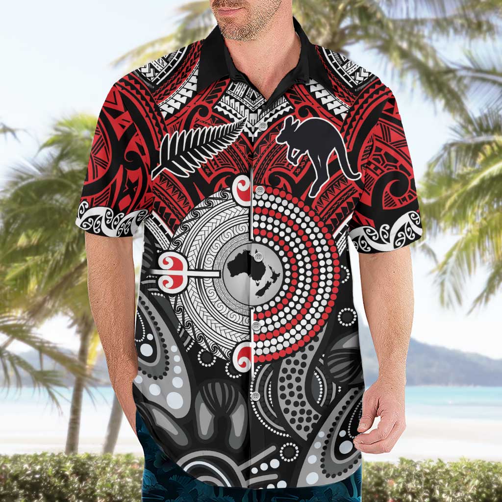 Aotearoa and Australia Hawaiian Shirt New Zealand Honour The Treaty Ake!Ake!Ake! LT9 - Polynesian Pride