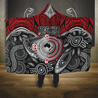 Aotearoa and Australia Hooded Blanket New Zealand Honour The Treaty Ake!Ake!Ake! LT9 - Polynesian Pride
