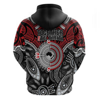 Aotearoa and Australia Hoodie New Zealand Honour The Treaty Ake!Ake!Ake! LT9 - Polynesian Pride