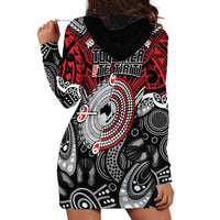 Aotearoa and Australia Hoodie Dress New Zealand Honour The Treaty Ake!Ake!Ake! LT9 - Polynesian Pride