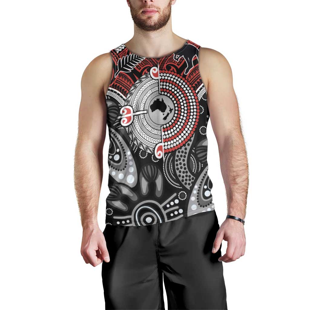 Aotearoa and Australia Men Tank Top New Zealand Honour The Treaty Ake!Ake!Ake! LT9 - Polynesian Pride