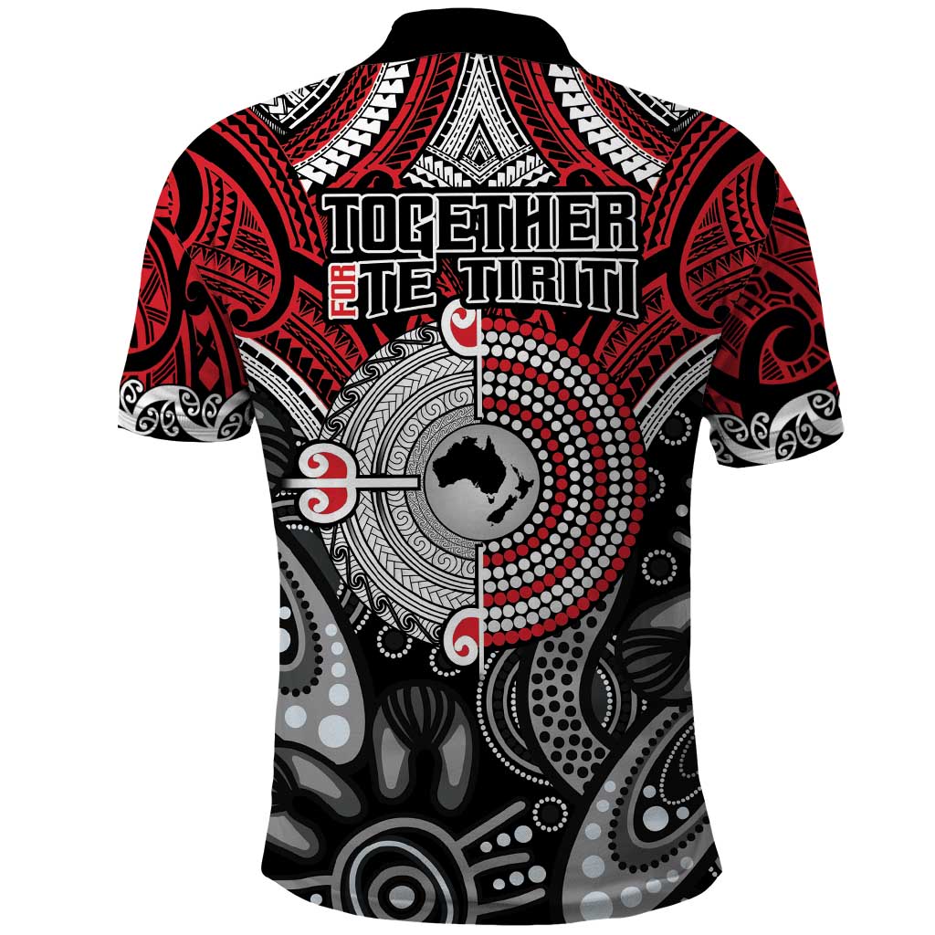 Aotearoa and Australia Polo Shirt New Zealand Honour The Treaty Ake!Ake!Ake! LT9 - Polynesian Pride